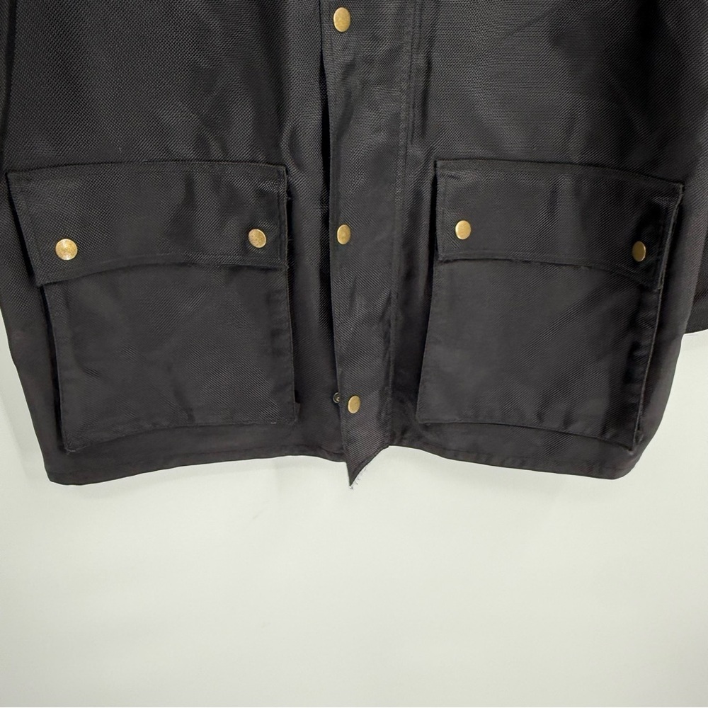 J Peterman Company Utility Jacket Mens Size L Zip/snap Nylon Raincoat Nylon - Picture 4 of 10
